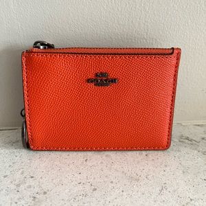 Coach card wallet keychain